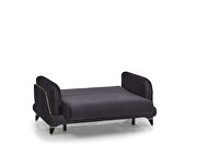 Stylish dark gray / gold trim sofa w/ storage by Casamode additional picture 3