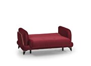 Stylish red / gold trim sofa w/ storage by Casamode additional picture 2