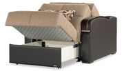 Brown sleeper / sofa bed chair w/ storage by Casamode additional picture 3