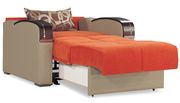 Orange sleeper / sofa bed loveseat w/ storage additional photo 4 of 6