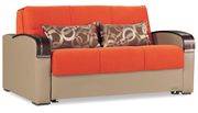 Orange sleeper / sofa bed loveseat w/ storage additional photo 5 of 6