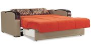 Orange sleeper / sofa bed loveseat w/ storage by Casamode additional picture 6