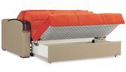Orange sleeper / sofa bed loveseat w/ storage by Casamode additional picture 7