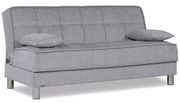Gray fabric sofa bed w/ storage and 2 pillows by Casamode additional picture 2