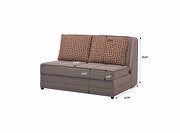 Beige sleeper loveseat by Casamode additional picture 8