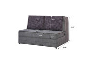 Gray sleeper loveseat by Casamode additional picture 8
