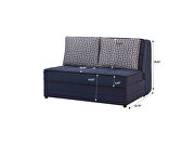 Navy sleeper loveseat by Casamode additional picture 8