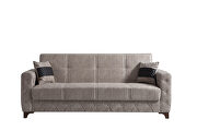 Simple attractive design everyday use couch in beige microfiber by Casamode additional picture 2