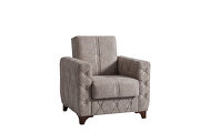 Simple attractive design everyday use couch in beige microfiber by Casamode additional picture 5
