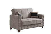 Simple attractive design everyday use couch in beige microfiber by Casamode additional picture 8
