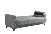 Simple attractive design everyday use couch in gray microfiber by Casamode additional picture 4