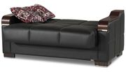 Modern convertible sofa w/ storage in black by Casamode additional picture 6