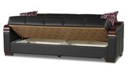 Modern convertible sofa w/ storage in black by Casamode additional picture 10