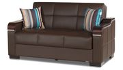 Modern convertible sofa w/ storage in brown additional photo 5 of 9