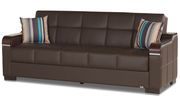 Modern convertible sofa w/ storage in brown by Casamode additional picture 8