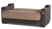 Modern brown fabric sofa w/ storage by Casamode additional picture 8