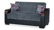 Modern gray fabric sofa w/ storage by Casamode additional picture 7