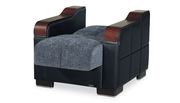 Modern gray fabric sofa w/ storage by Casamode additional picture 8