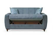 Texturized gray microfiber stylish convertible sofa by Casamode additional picture 13