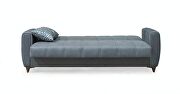 Texturized gray microfiber stylish convertible sofa by Casamode additional picture 7
