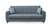 Texturized gray microfiber stylish convertible sofa by Casamode additional picture 8