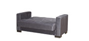 Gray microfiber sofa w/ storage by Casamode additional picture 7