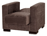 Brown microfiber sofa w/ storage by Casamode additional picture 10