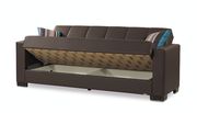 Brown pu leatherette sofa w/ storage by Casamode additional picture 7