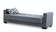 Gray chenille polyester sofa w/ storage by Casamode additional picture 2