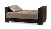 Sand microfiber sofa w/ storage by Casamode additional picture 5