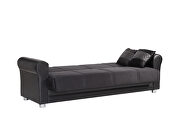 Black fabric modern sofa / sofa bed w/ storage by Casamode additional picture 5
