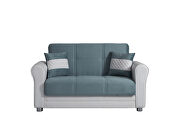 Blue fabric storage/sofa bed by Casamode additional picture 6
