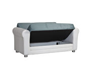 Blue fabric storage/sofa bed by Casamode additional picture 8