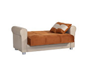 Microfiber fabric storage loveseat by Casamode additional picture 4
