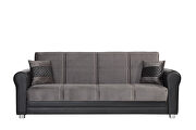 Gray fabric storage/sofa bed living room sofa by Casamode additional picture 2