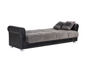 Gray fabric storage/sofa bed living room sofa by Casamode additional picture 5