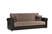 Brown fabric storage/sofa bed living room sofa by Casamode additional picture 3