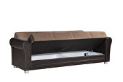 Brown fabric storage/sofa bed living room sofa by Casamode additional picture 4