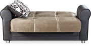 Dark beige microfiber sofa w/ storage by Casamode additional picture 5