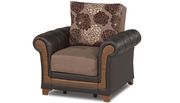 Brown polyester fabric sofa w/ storage by Casamode additional picture 5