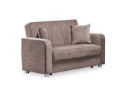 Chenille beige fabric convertible sofa w/ storage by Casamode additional picture 6
