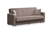 Chenille beige fabric convertible sofa w/ storage by Casamode additional picture 7
