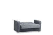 Chenille gray fabric convertible sofa w/ storage additional photo 5 of 4