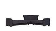 Fully reversible dark blue fabric sectional by Casamode additional picture 4