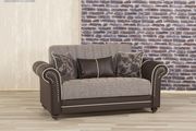 Modern brown fabric sofa bed w/ storage by Casamode additional picture 5