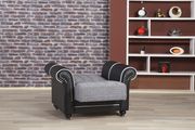 Modern gray fabric sofa bed w/ storage by Casamode additional picture 10