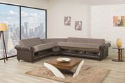Modern sand brown sectional w/ storage/bed by Casamode additional picture 3