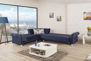 Modern dark blue sectional w/ bed/storage by Casamode additional picture 4