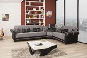 Modern sand gray sectional w/ bed/storage by Casamode additional picture 2