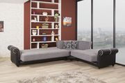 Modern sand gray sectional w/ bed/storage by Casamode additional picture 4
